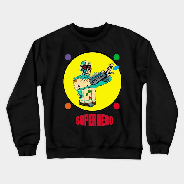 Polka-dot Man is a superhero Crewneck Sweatshirt by Wonder design